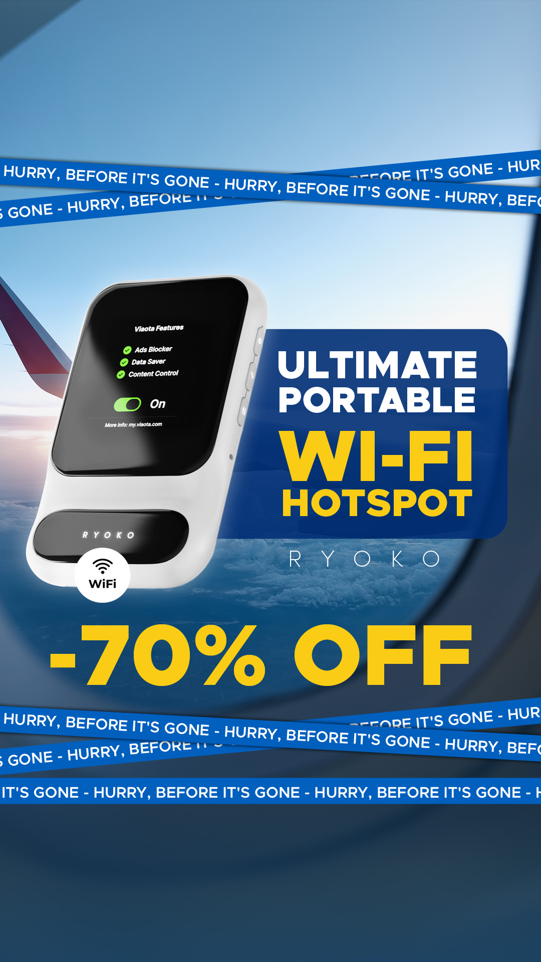 Ryoko PRO - Wifi Router (Unlimited Data) — view 3