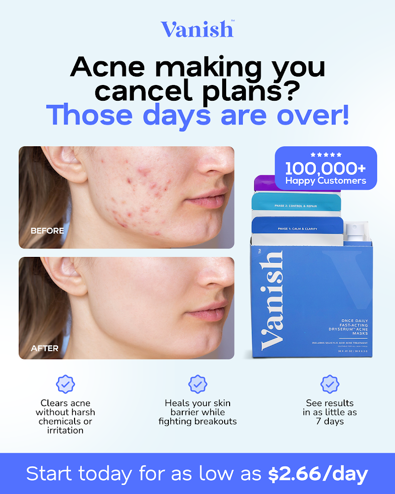 Vanish DrySerum before-and-after results