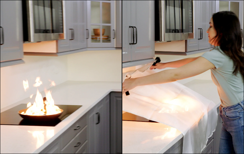 Cobra Fire Blanket in action — demo view 4
