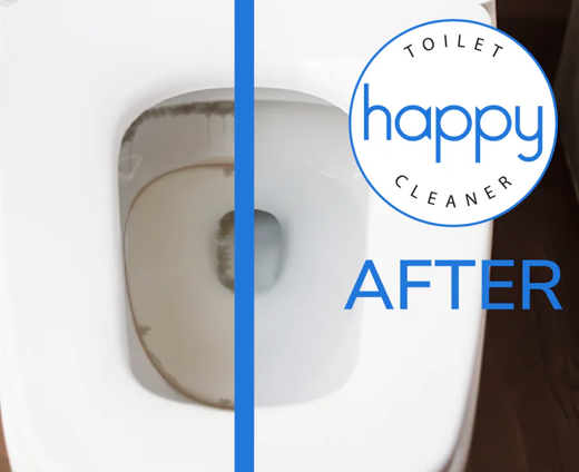 Happy Toilet Cleaner before-and-after results