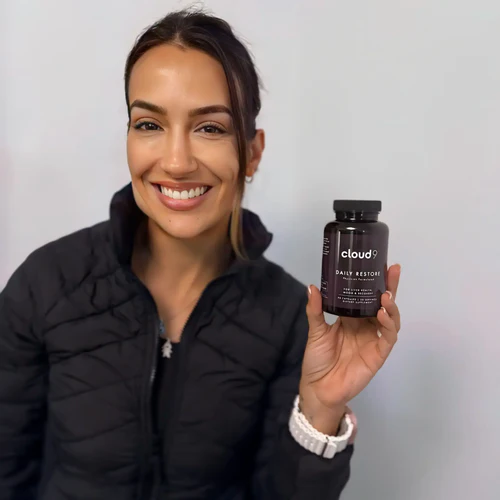 Customer testimonial for Daily Restore by Cloud 9 alcohol recovery supplement