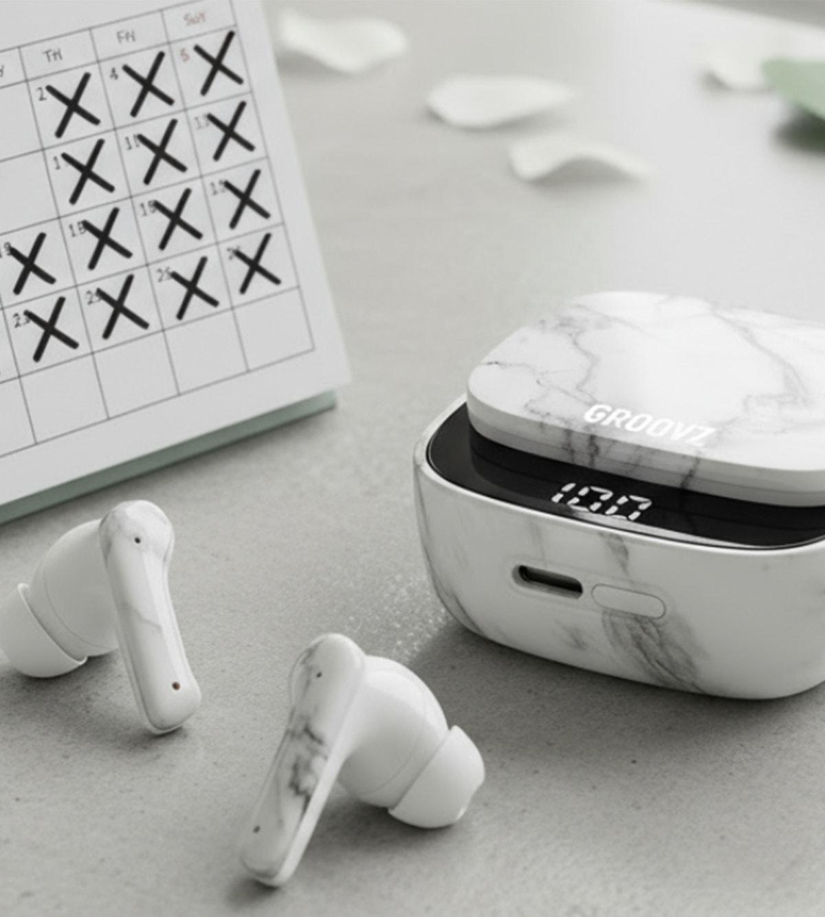 Groovz Wireless Earbuds Feature Spread 2026 Groovz wireless earbuds feature spread showing earbud details and design