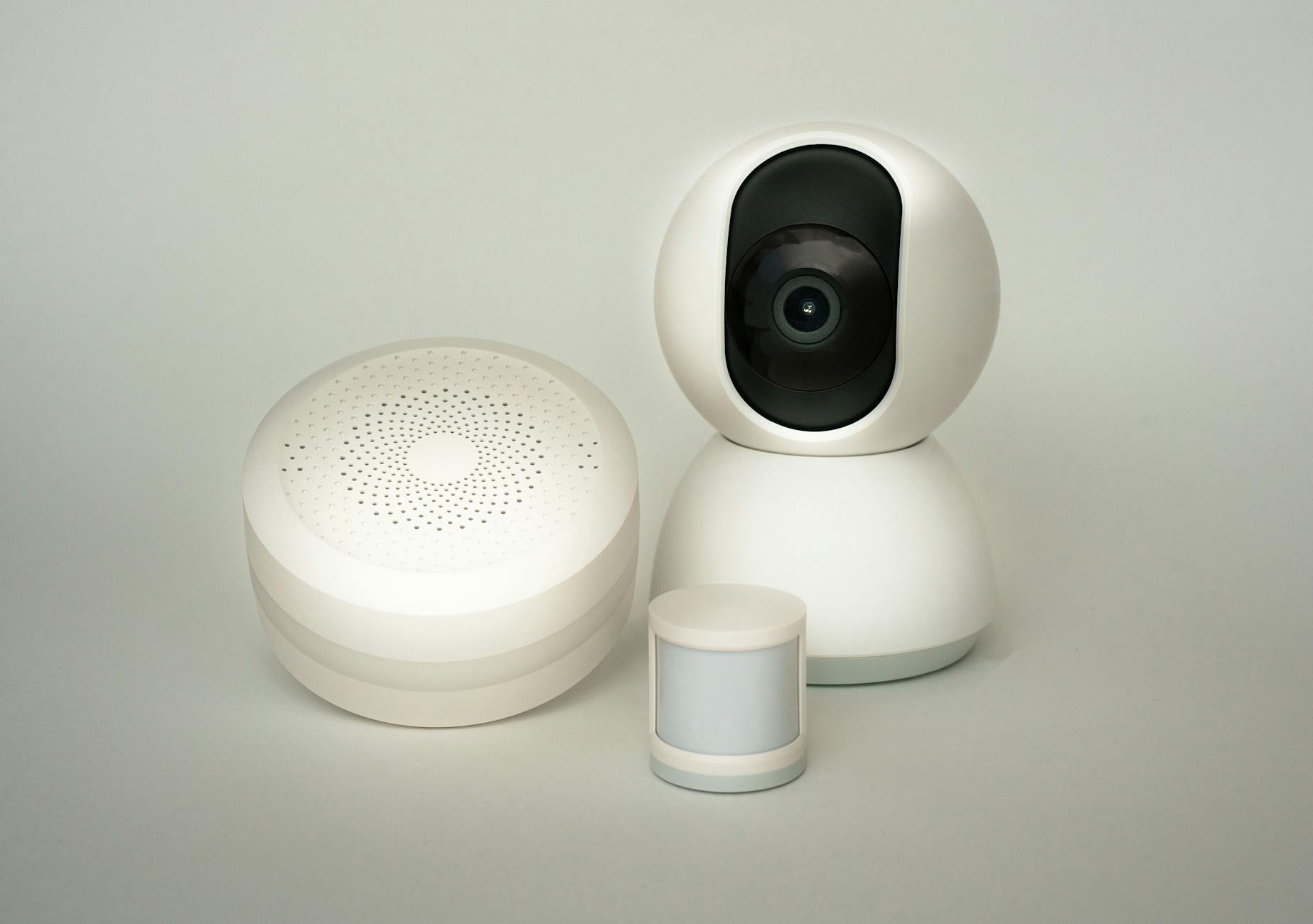 Smart Home Security Devices and Sensors Modern smart home security devices and sensors for residential protection
