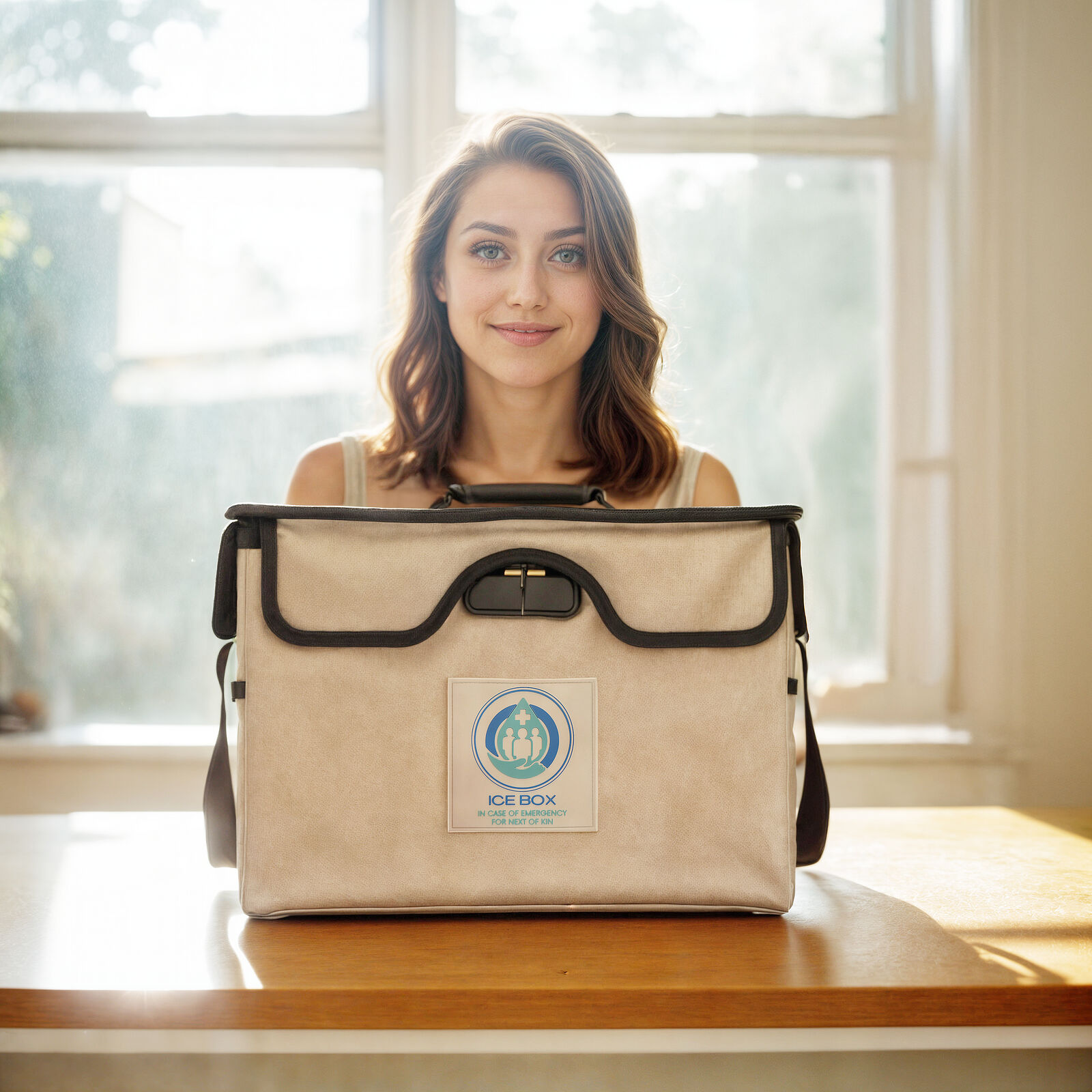 Colored divider tabs inside the ICE Box fireproof document organizer