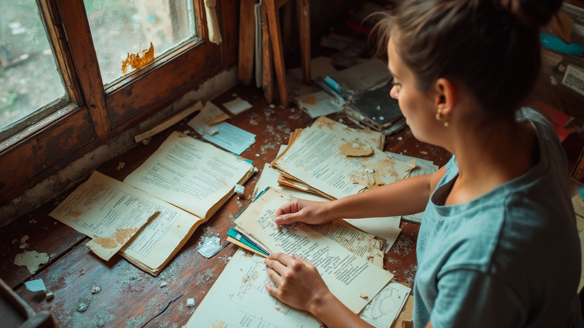 Interior compartments and mesh pockets inside the ICE Box emergency document organizer
