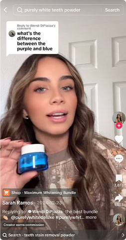 Purely White Deluxe vs Competitor Comparison 2026 User comparing Purely White Deluxe to competitor whitening products and discussing visible results