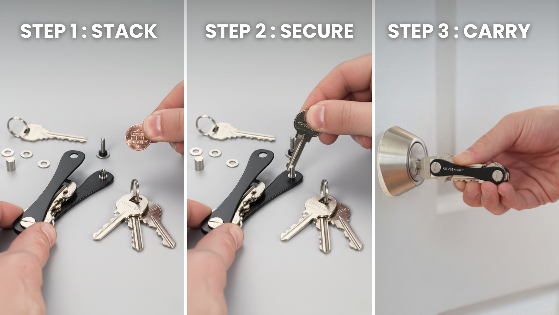 How KeySmart works - step by step setup process visual guide