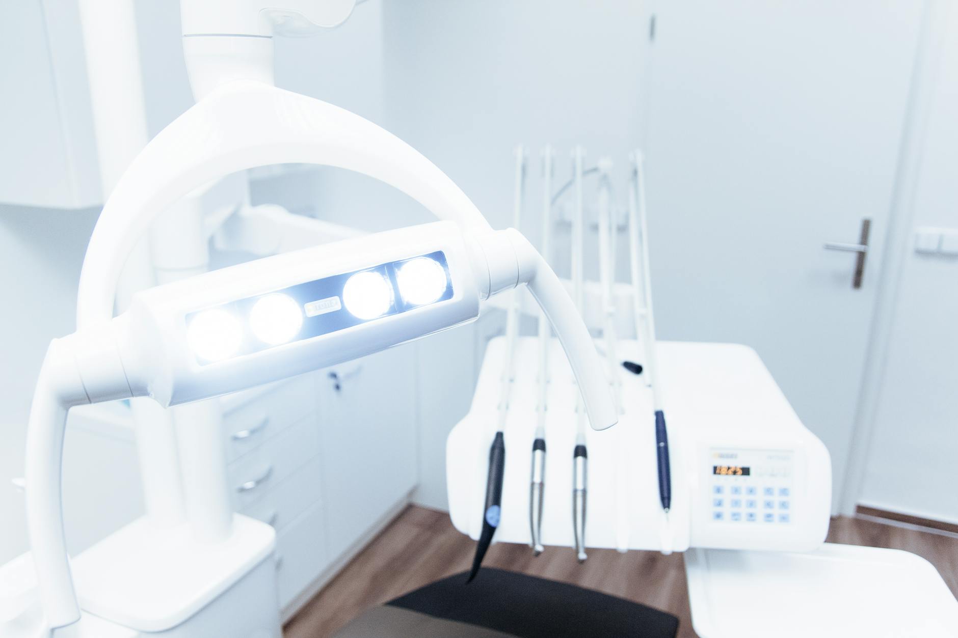 Modern dental clinic with advanced professional whitening equipment