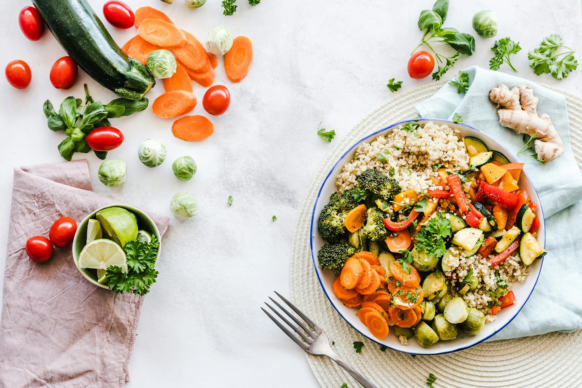 Liver-Supporting Foods — Nutrition for Liver Health Colorful bowl of healthy vegetables and grains that support liver health and detoxification