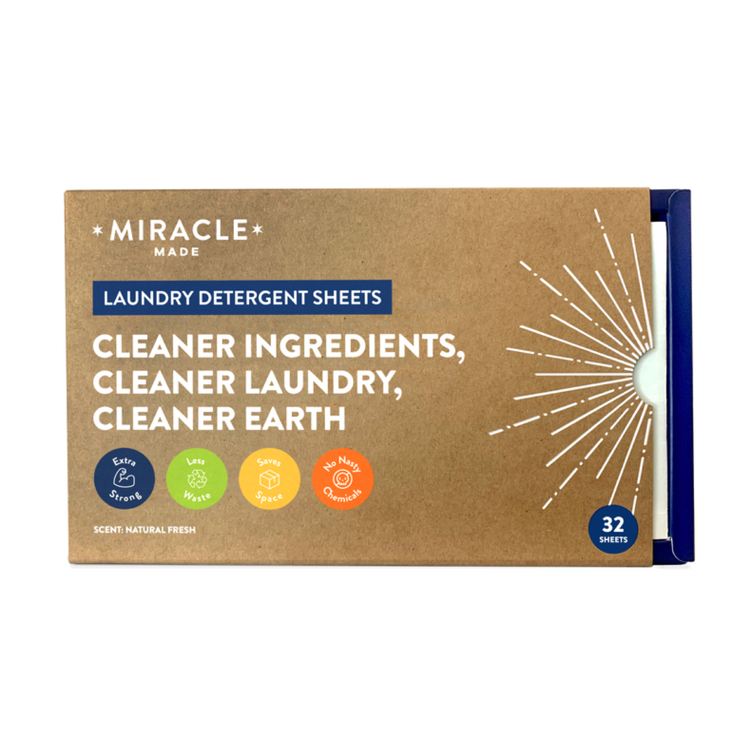 Miracle Laundry Sheets Pre-Treatment Method 2026 Hands placing a Miracle Laundry Detergent Sheet into water to pre-treat stained fabric