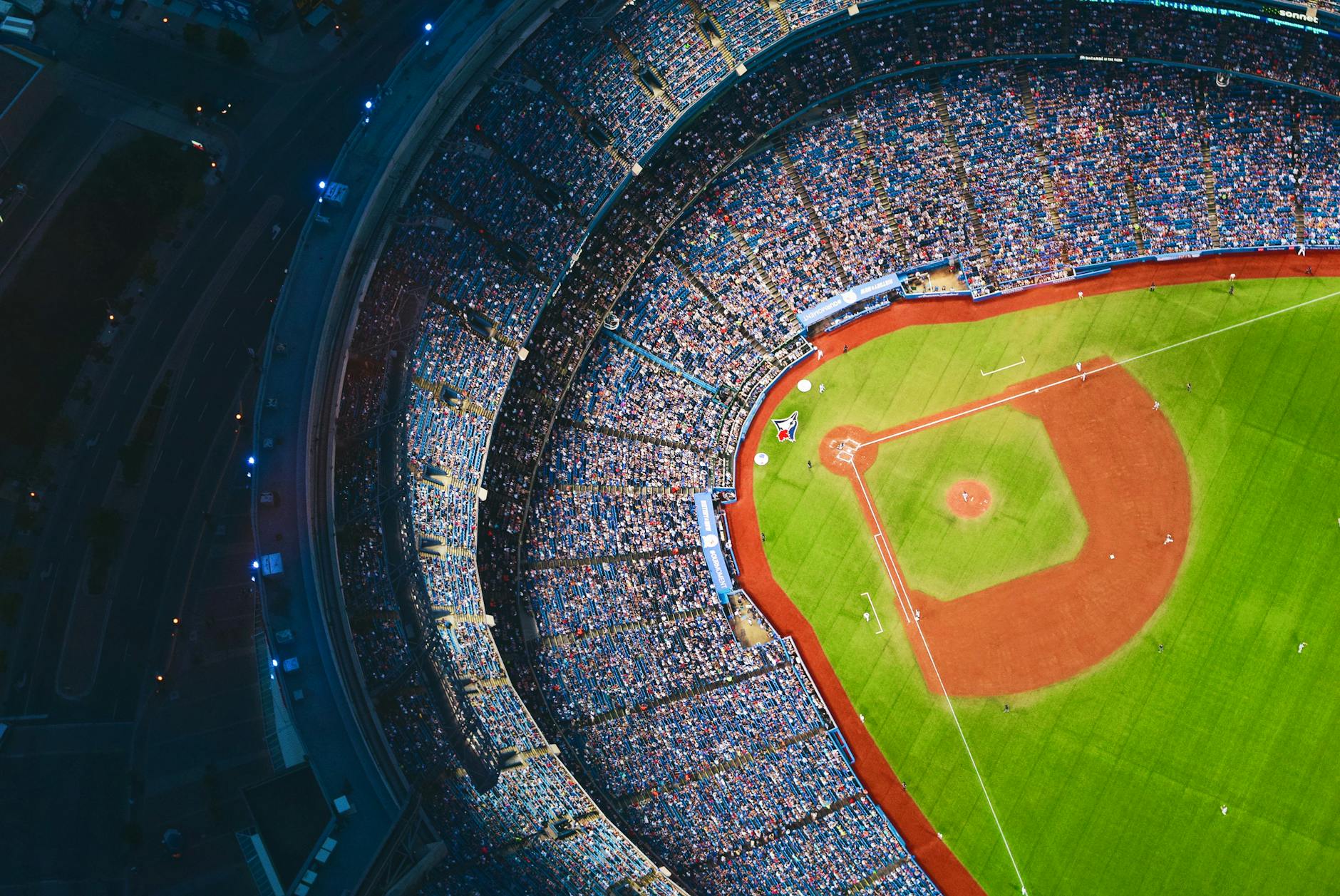 Packed sports arena filled with fans during a live game