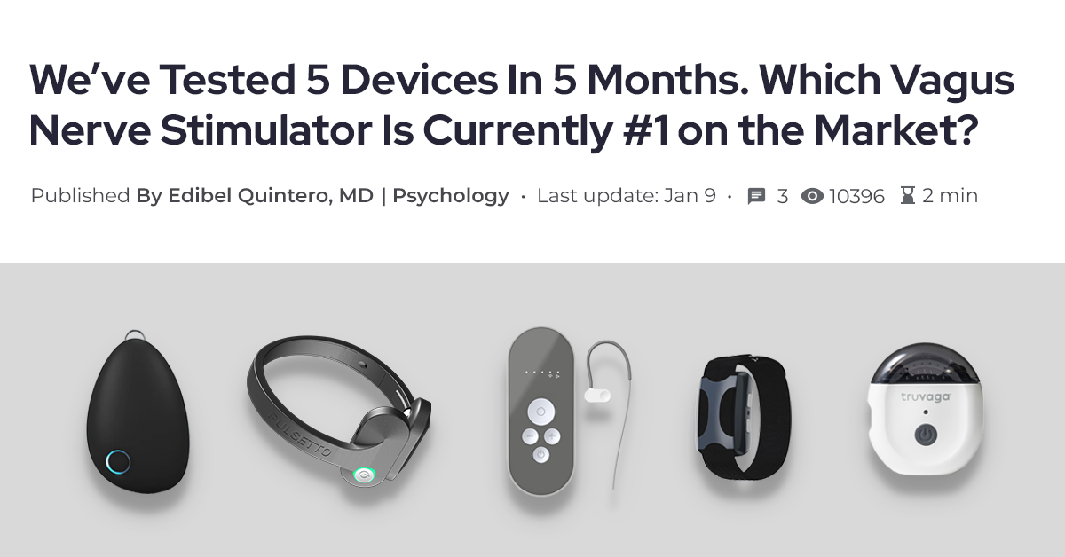Vagus nerve pathway illustration showing how Pulsetto stimulates the nervous system