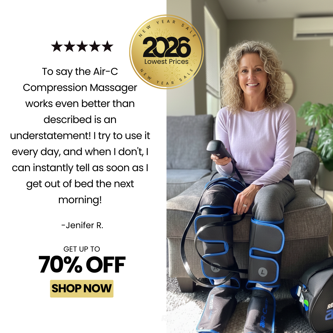 Air-C Pro 5-star customer review badge with detailed testimonial
