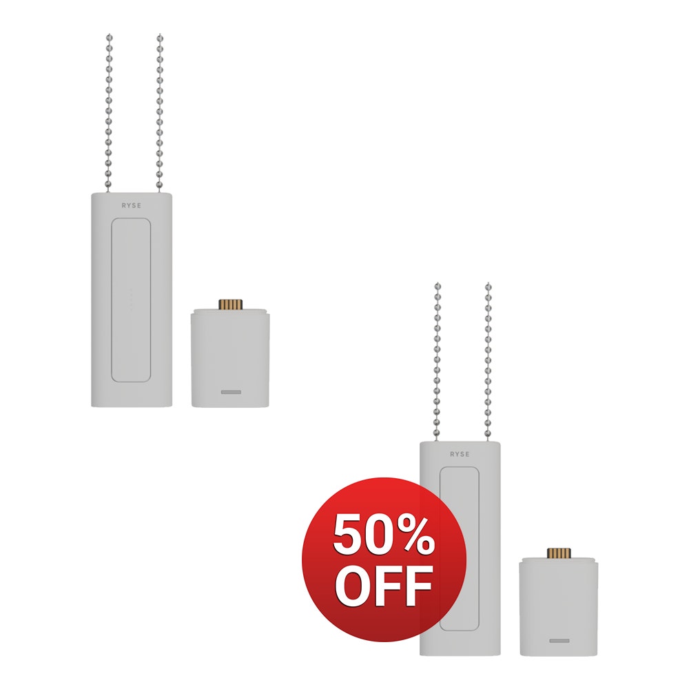 RYSE SmartShade 2-Unit Bundle — Best Value for Renters 2026 RYSE SmartShade 2-unit bundle package for multiple windows