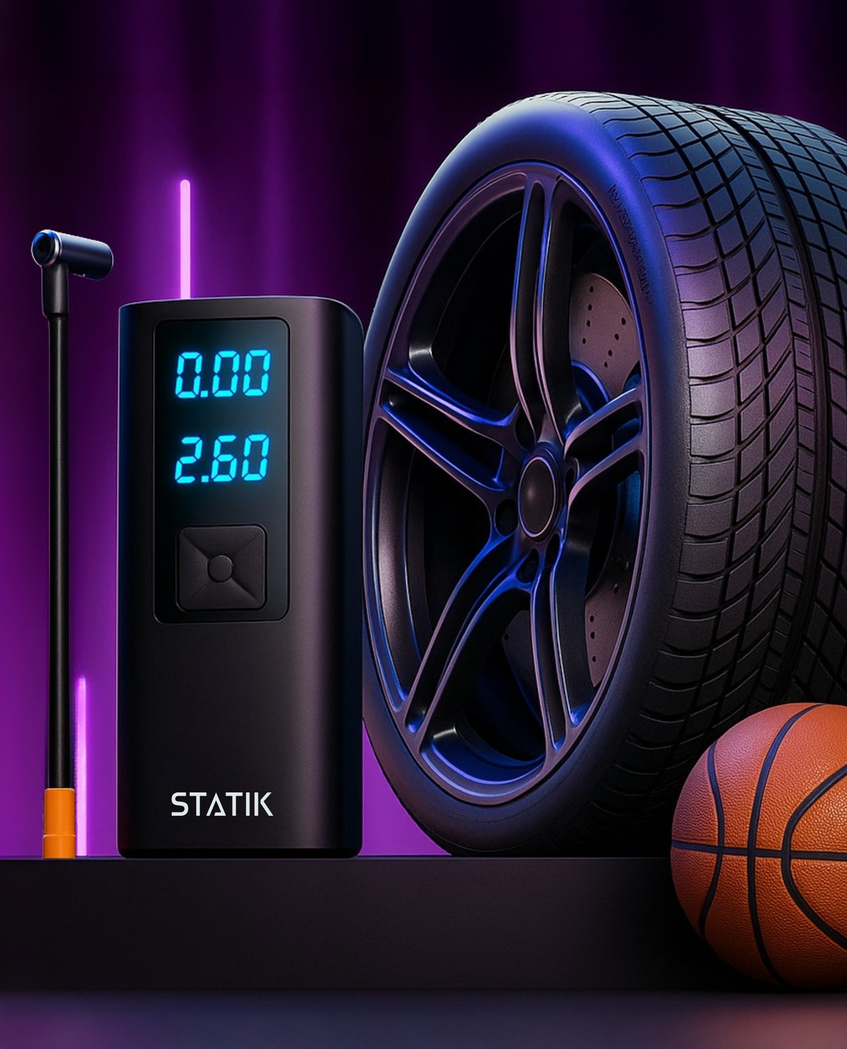 TireHero USB power bank port for charging phones and devices