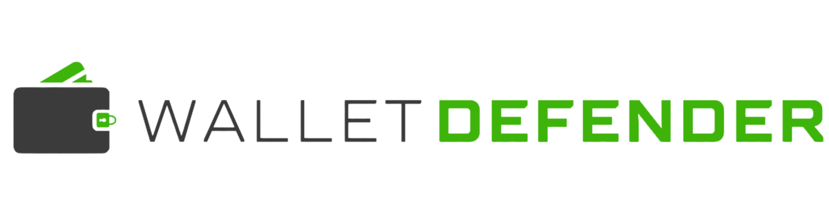 Wallet Defender logo — trusted RFID protection brand